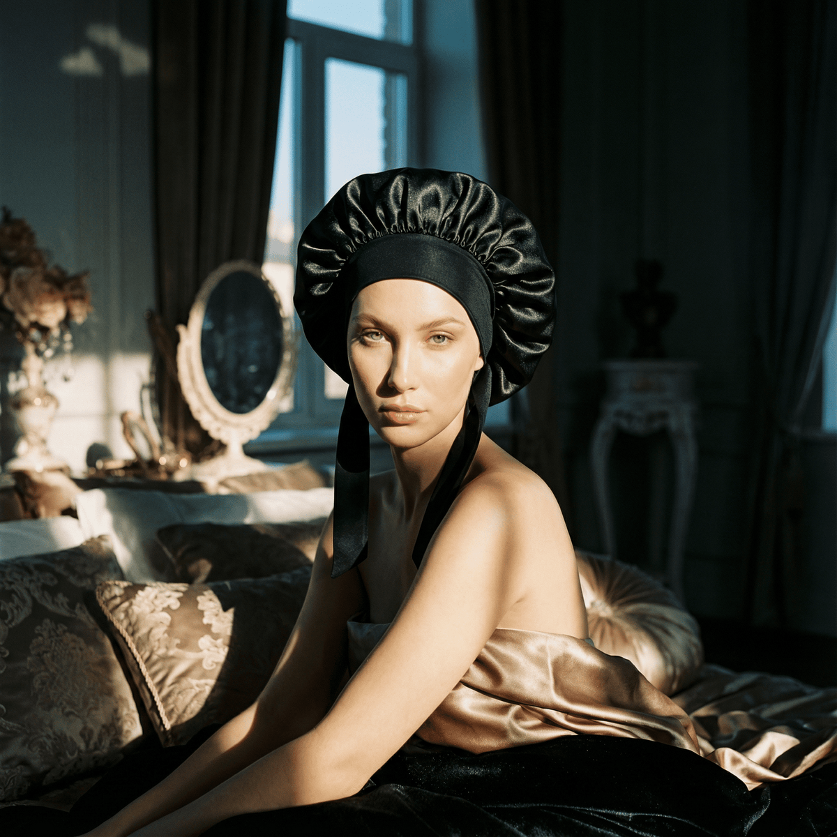 Luxury Mulberry Silk Bonnet by Belvado