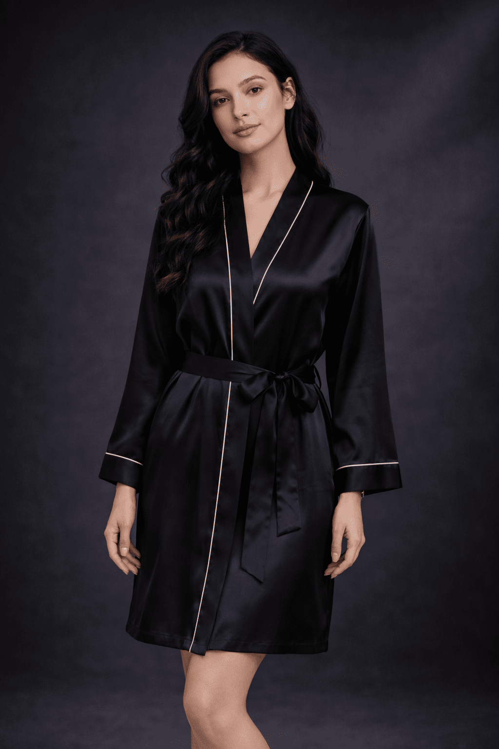 Luxurious Mulberry Silk Robe by Belvado - 